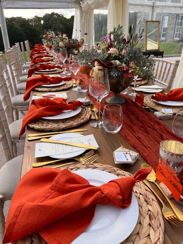 Table Linens Lune Valley Crockery Hire Ltd