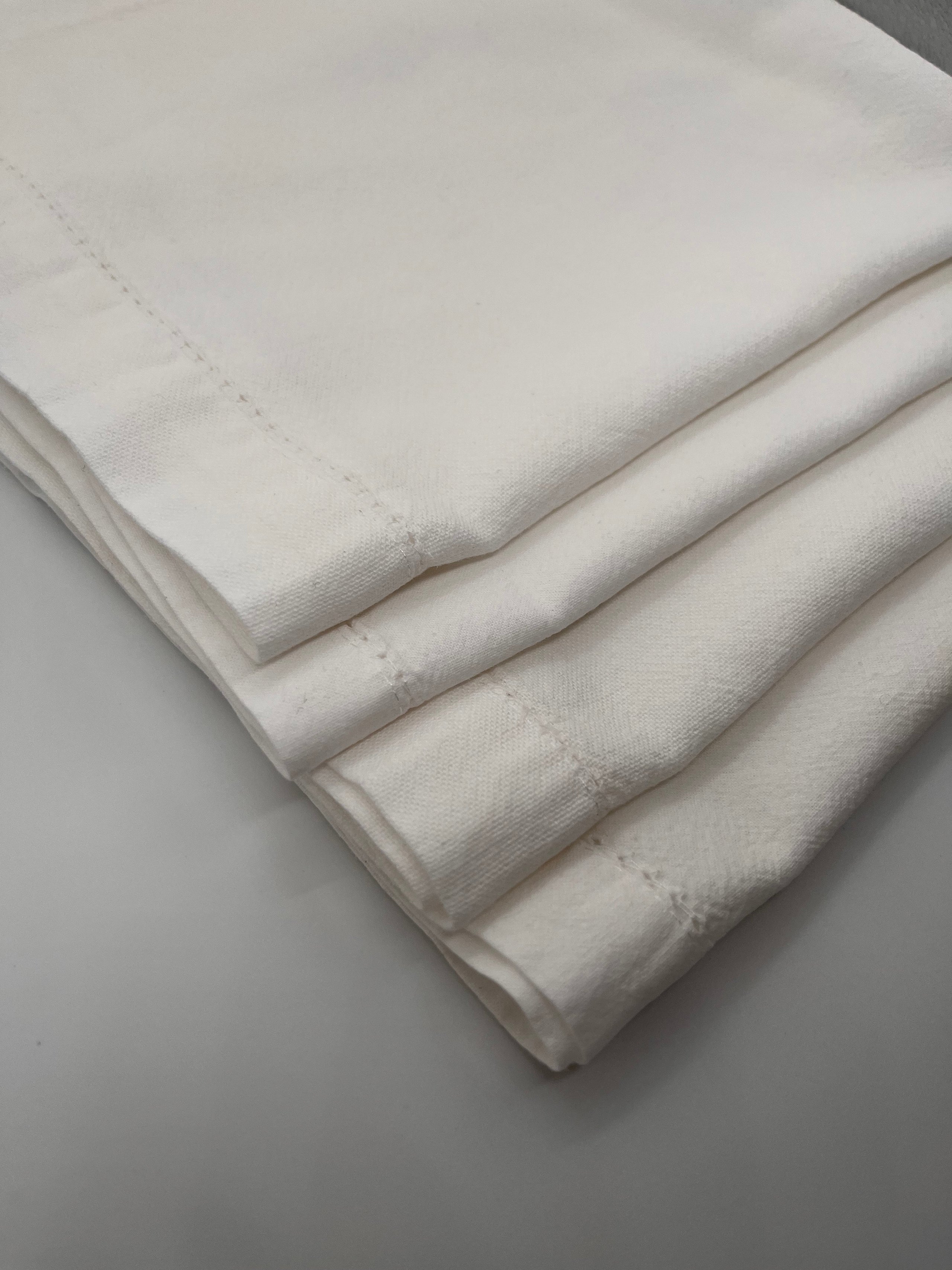 White Cotton Hemstitch Napkin Lune Valley Crockery Hire Ltd